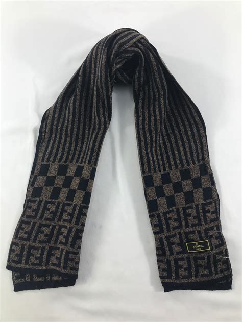 fendi wool ff scarf|vintage Fendi wool scarf.